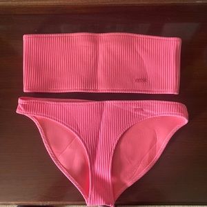 Triangl bathing suit (pink, top size medium, bottom size large) never worn